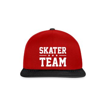 Skater Team - Snapback Cap - red/black - Front