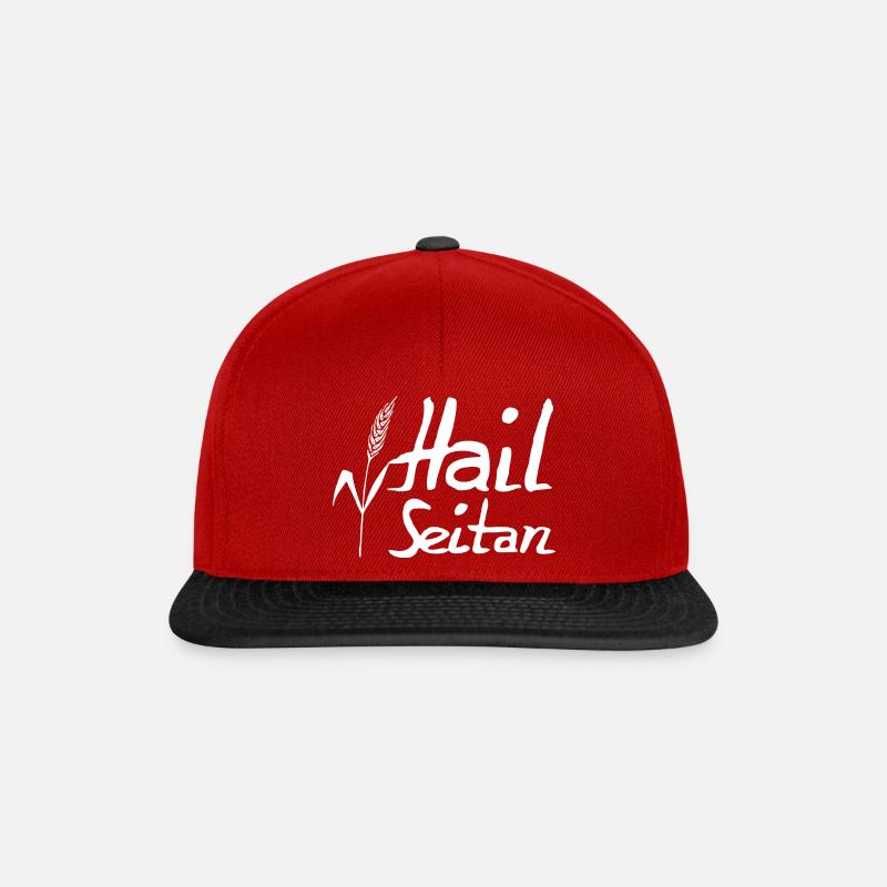 Hail Seitan - Snapback Cap - red/black
