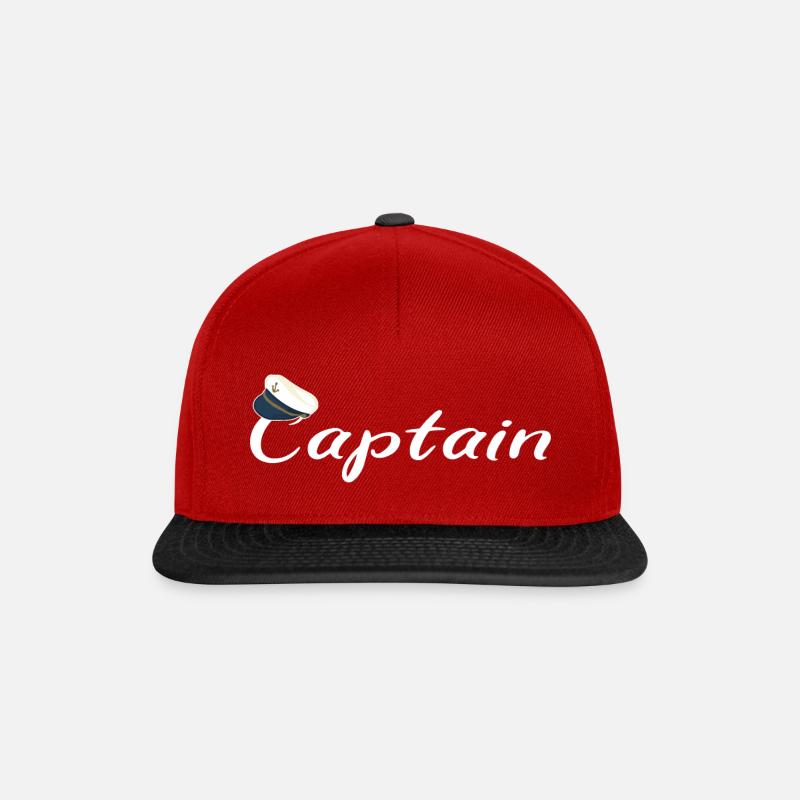 Kapitän - Snapback Cap - Rot/Schwarz