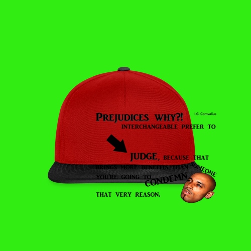 Prejudices why... - Snapback cap