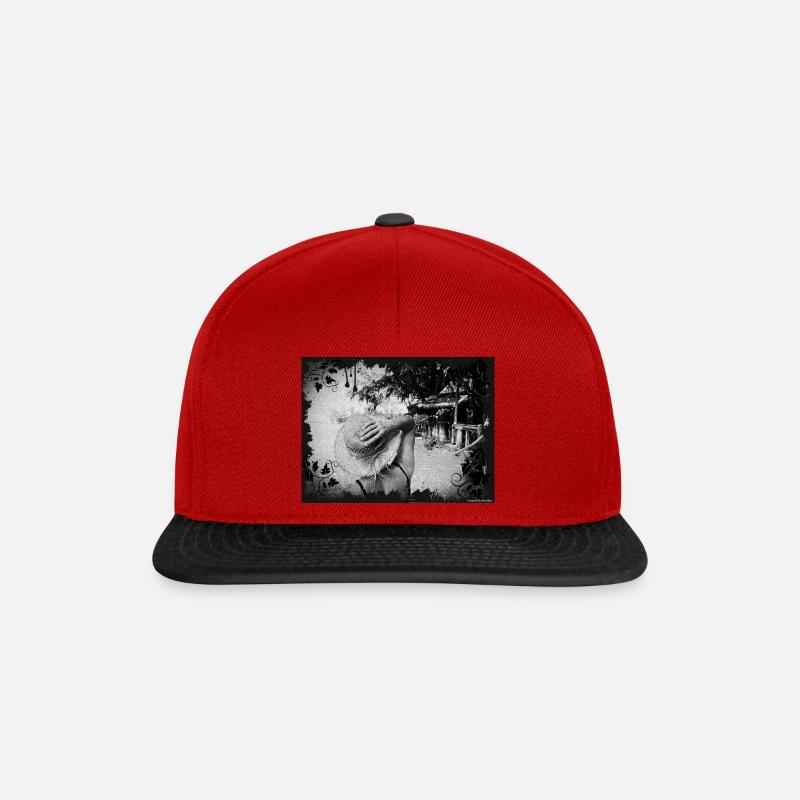 Good vibes - Snapback Cap - red/black