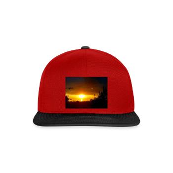 20180808 175320 EFFEKTE - Snapback Cap - Rot/Schwarz - Vorne