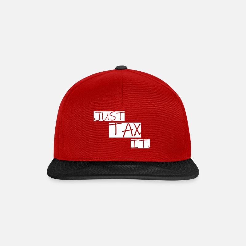 Tax it - Snapback Cap - Rot/Schwarz