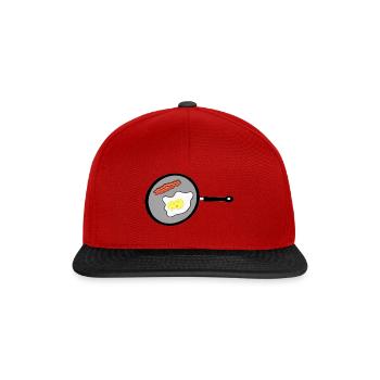 Breakfast - Snapback Cap - Rot/Schwarz - Vorne