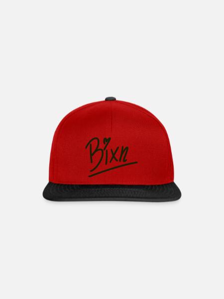 Bixn - Snapback Cap - Rot/Schwarz