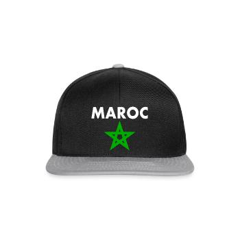 Maroc - Casquette snapback - noir/gris - Devant
