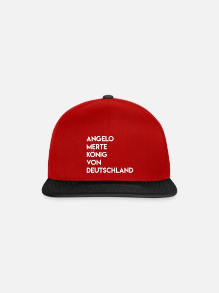 Angelo Merte König von Deutschland - Snapback Cap - Rot/Schwarz