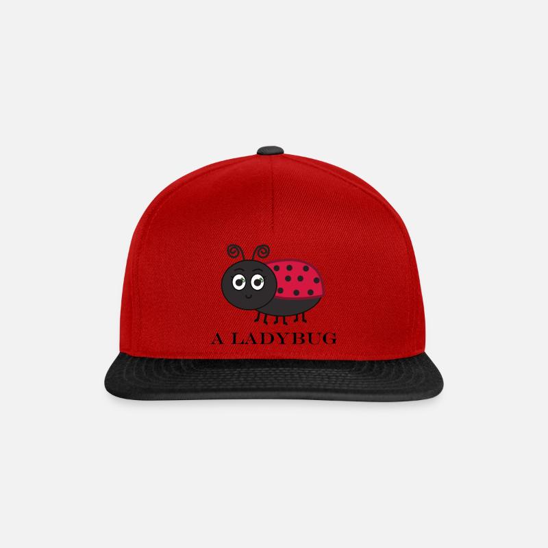AN LADYBUG - Snapback Cap - Rot/Schwarz