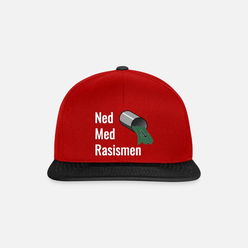Down With Racism - Snapback Cap - red/black