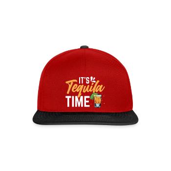 Its Tequila Time - Snapback Cap - Rot/Schwarz - Vorne