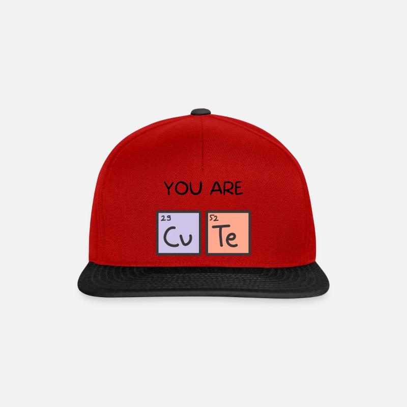 CU-TE - Snapback Cap - red/black