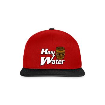 Tonneau de rhum à l’eau bénite - Casquette snapback - rouge/noir - Devant