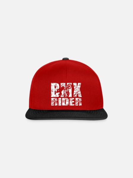 BMX - Snapback Cap - Rot/Schwarz