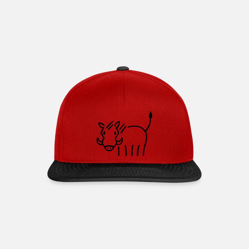 Warthog - Snapback Cap - red/black