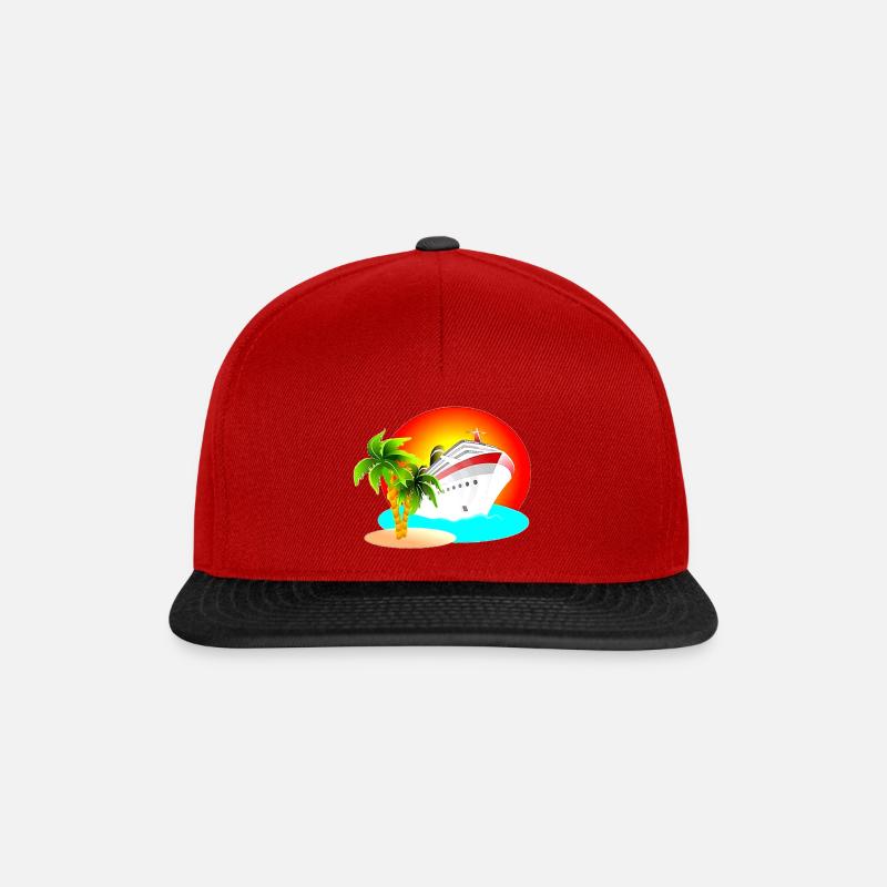 ship - Snapback Cap - red/black