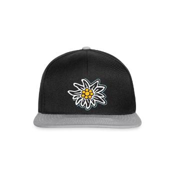 Edelweiss - Snapback Cap - black/grey - Front