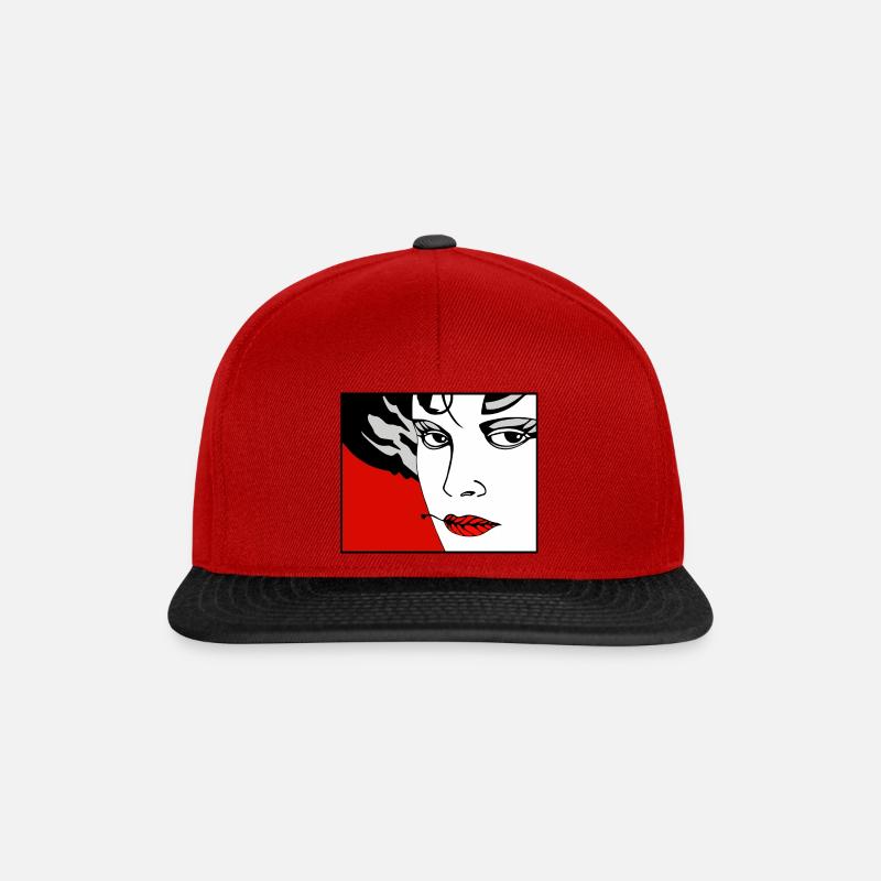 Volcane 3 - Casquette snapback - rouge/noir