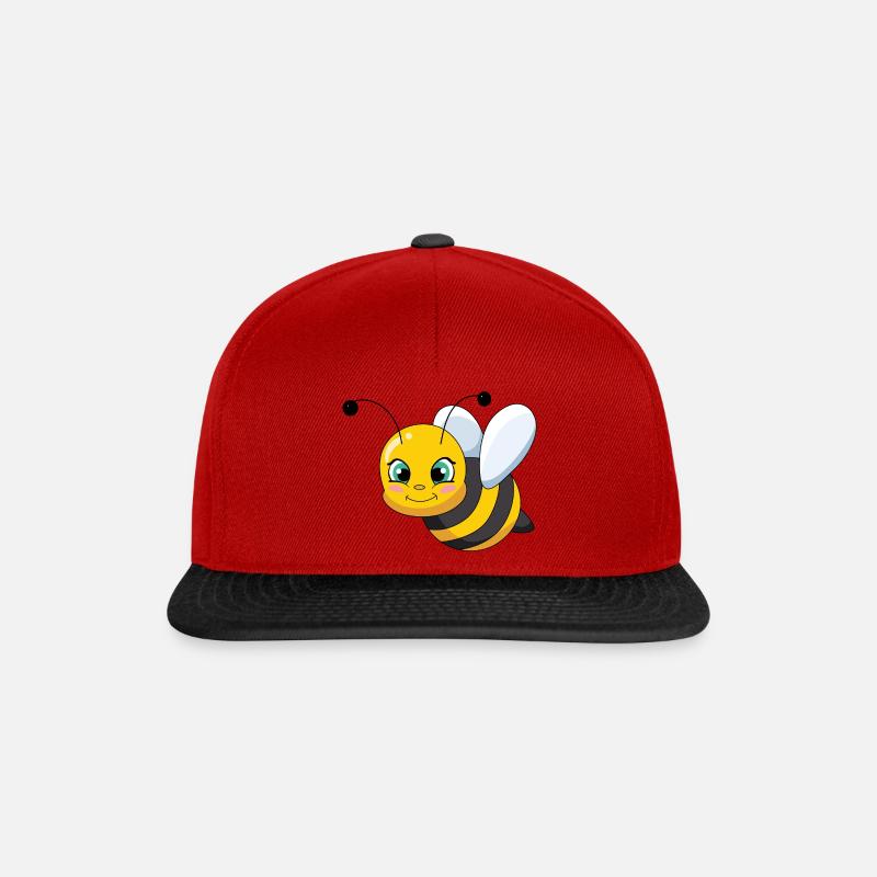 Bee - honeybee - Snapback Cap - red/black