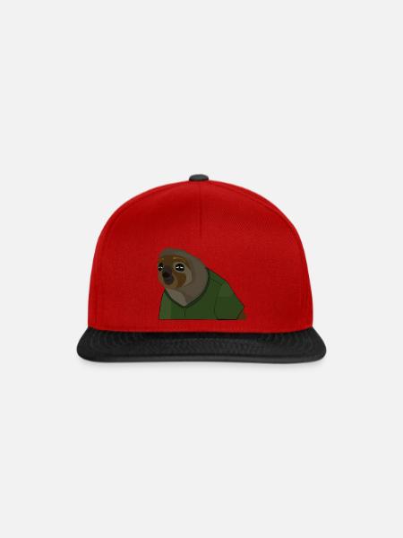 Das Faultier - Snapback Cap - Rot/Schwarz