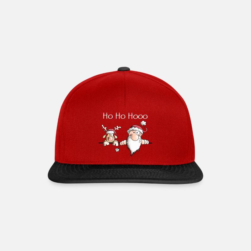 Saint Nicolas et ses rennes - Casquette snapback - rouge/noir
