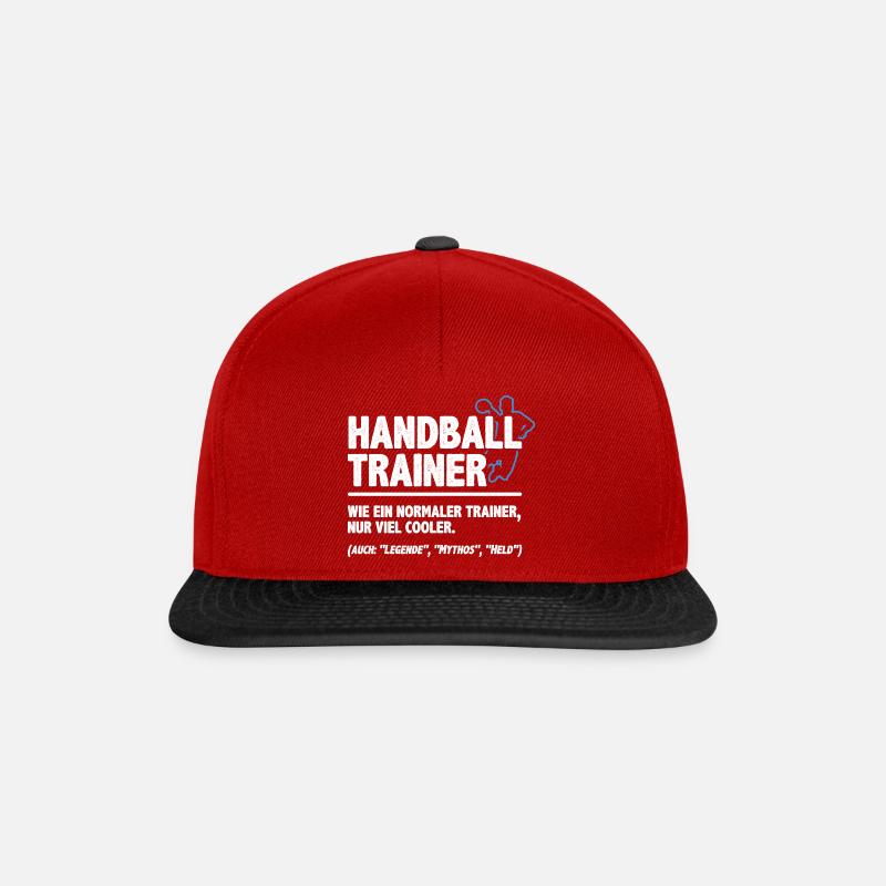 Handball Trainer Wie Ein Normaler Trainer Handball - Snapback Cap - Rot/Schwarz