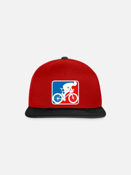 road bike logo - Snapback Cap - red/black