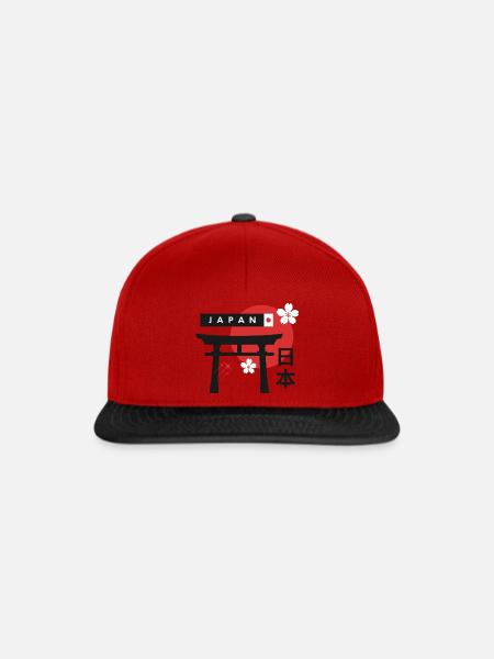 Japan - Snapback Cap - Rot/Schwarz