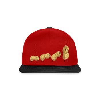 Évolution de l’arachide - Casquette snapback - rouge/noir - Devant