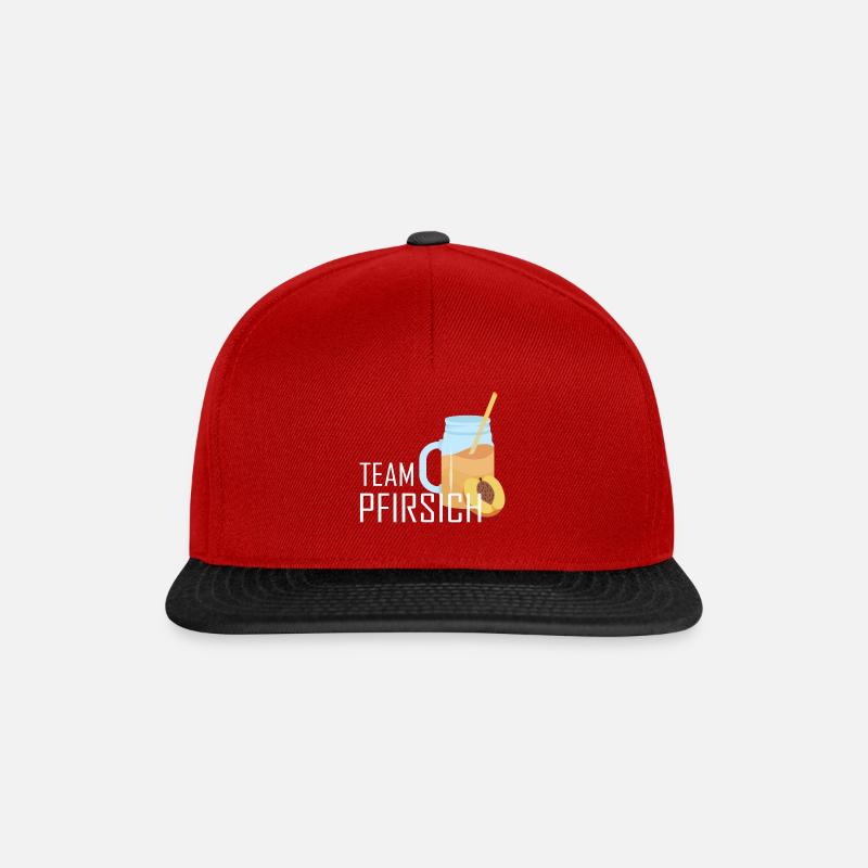Eistee Pfirsich Sommer - Snapback Cap - Rot/Schwarz