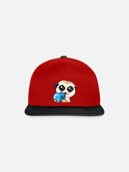 Crazy Herz1500 - Snapback Cap - Rot/Schwarz
