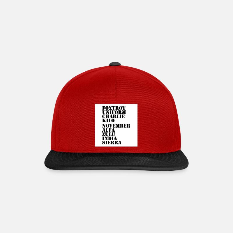 Against Nazis - Snapback Cap - red/black