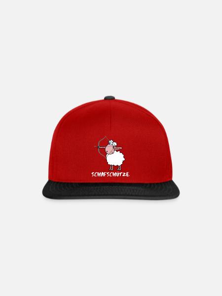 Schafschütze Schütze Sternzeichen - Snapback Cap - Rot/Schwarz