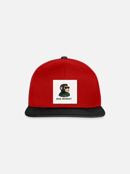 Mad Monkey Polo Ikone - Snapback Cap - Rot/Schwarz