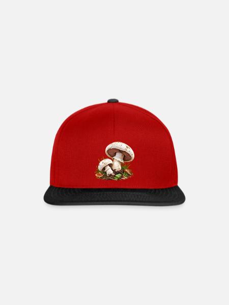 Champignon - Snapback Cap - Rot/Schwarz