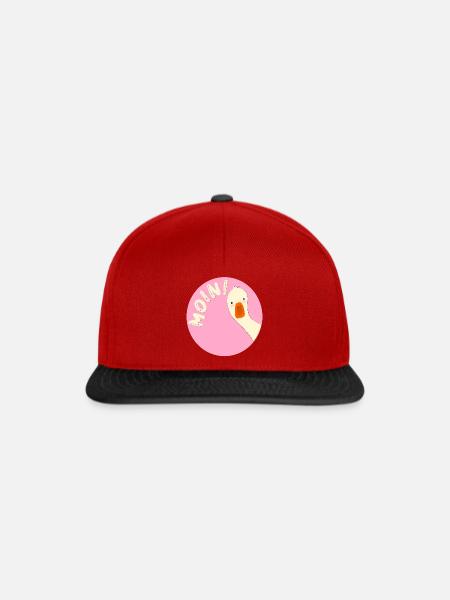 Gans Moin - Snapback Cap - Rot/Schwarz