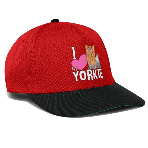I love my Yorkie - Snapback Cap