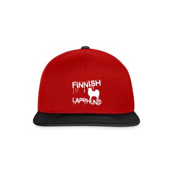 Drip Lapphund - Snapback Cap - red/black - Front