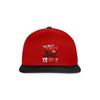 cockercrazy2 - Snapback Cap - Rot/Schwarz - Vorne