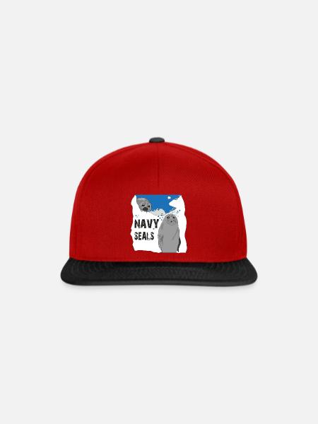 Navy Seals - Snapback Cap - Rot/Schwarz
