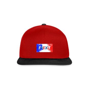 Frexit t-shirt UPR Patriotes - Casquette snapback - rouge/noir - Devant