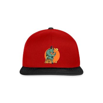 Verliebte Minotaurus Farben Geschenk Bestseller - Snapback Cap - Rot/Schwarz - Vorne