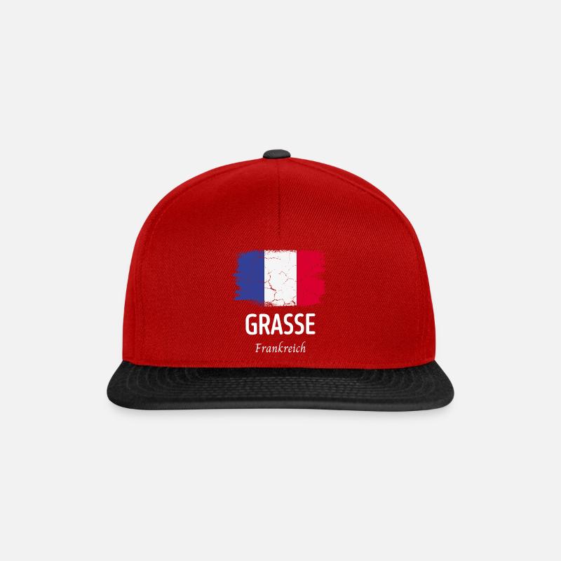 Grasse - Snapback Cap - red/black