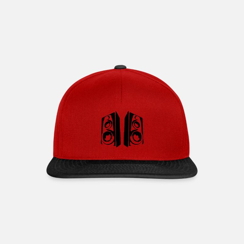 Speaker - Casquette snapback - rouge/noir
