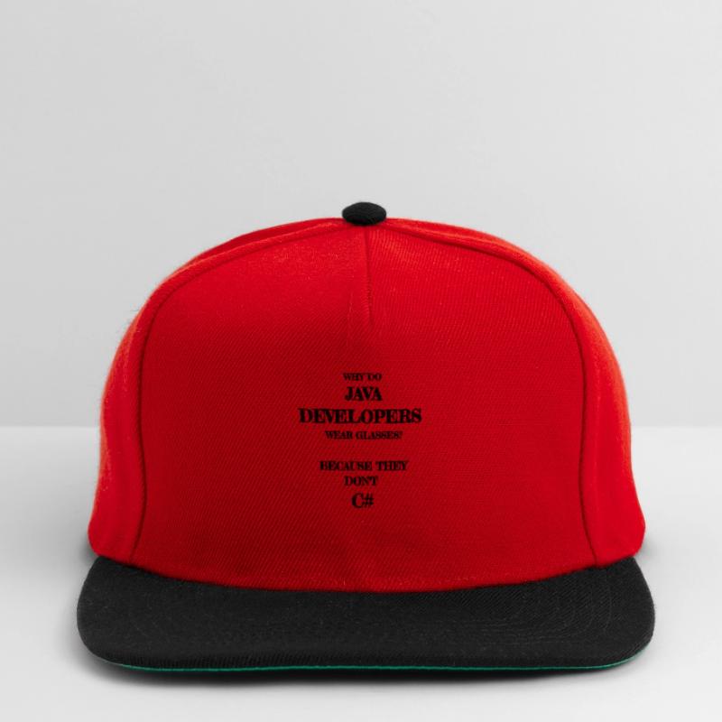java developers joke Java Developer Developer Snapback Cap