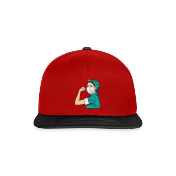 Rose The Riveter - Nurse Nurse - Snapback Cap - Rot/Schwarz - Vorne