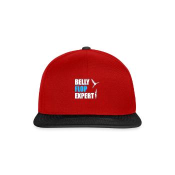 Diving Diver Humor - Snapback Cap - red/black - Front