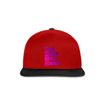 Volleyball Volleyball Volleyball masculin - Casquette snapback - rouge/noir - Devant