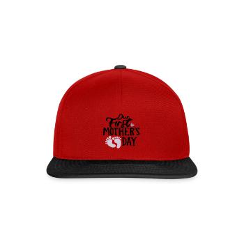 Premier bébé de la fête des mères - Casquette snapback - rouge/noir - Devant
