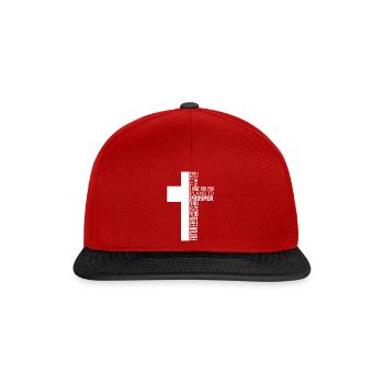 Inspirational Prosperities Christians - Snapback Cap - red/black - Front