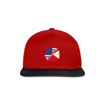 Funny American Filipinos Sarcastic Filipino Women - Snapback Cap - red/black - Front